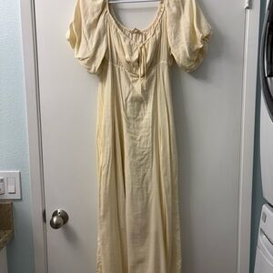 Elegant Cream Women's Dress